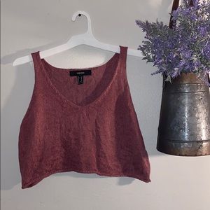 Forever 21 crochet crop top